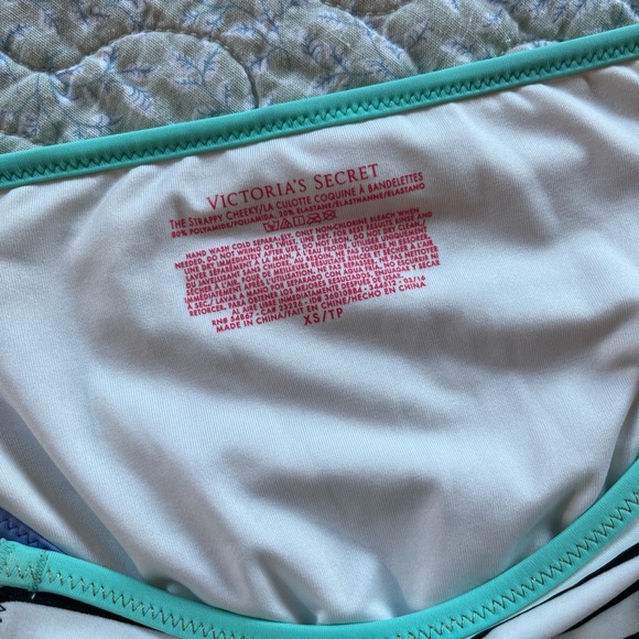 Victorias Secret Banded Push-Up Halter Top & Strappy Cheeky Stripe Bikini Bottom - Picture 10 of 10